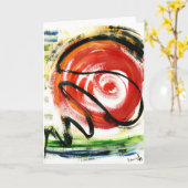 Plotkins Abstrakte Grußkarten der Wissenschaft für Karte (Gelbe Blume)