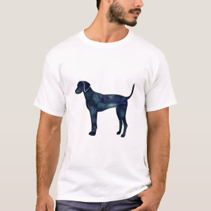 Plott Hound Black Watercolor Silhouette T-Shirt