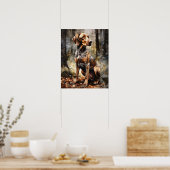 Plott Hound Dog Art Print Poster (Küche)