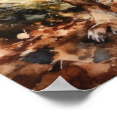 Plott Hound Dog Art Print Poster (Ecke)