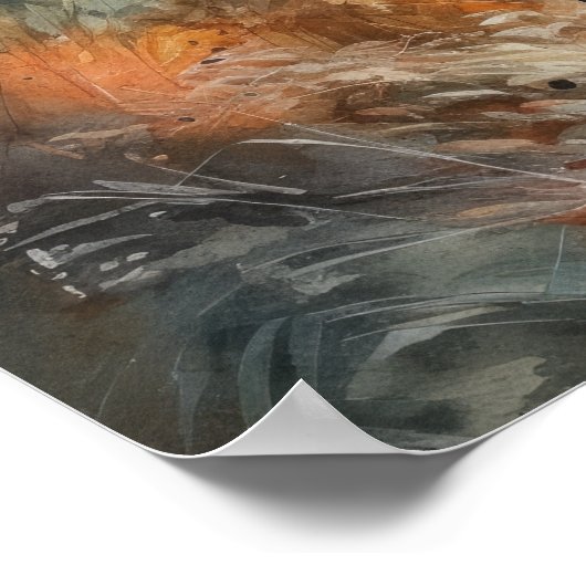 Plott Hound Dog Art Print Poster (Ecke)