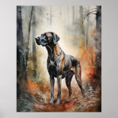 Plott Hound Dog Art Print Poster (Vorne)