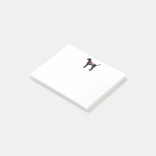 Plott Hound Hund Breed Boho Silhouette Post-it Klebezettel (angewinkelt)