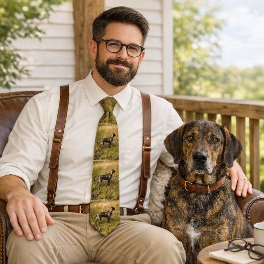 Plott Hound Hund Jagd Krawatte