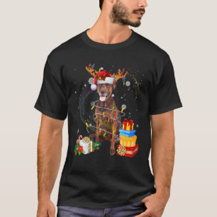 Plott Hound Hund Rentier Weihnachtsgeburtshund T-Shirt