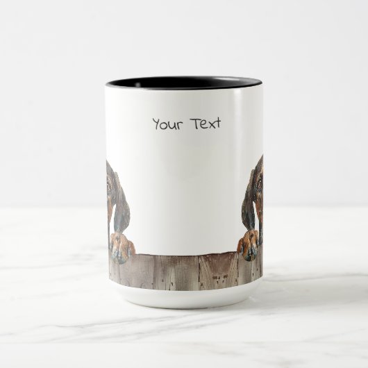 Plott Hound Hund Tasse (Zentrum)