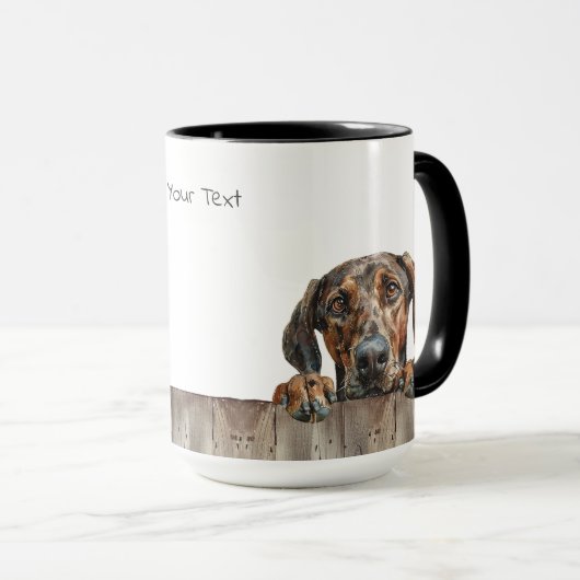 Plott Hound Hund Tasse (VorderseiteRechts)
