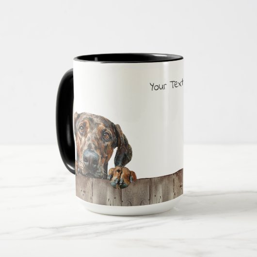 Plott Hound Hund Tasse (Vorderseite Links)