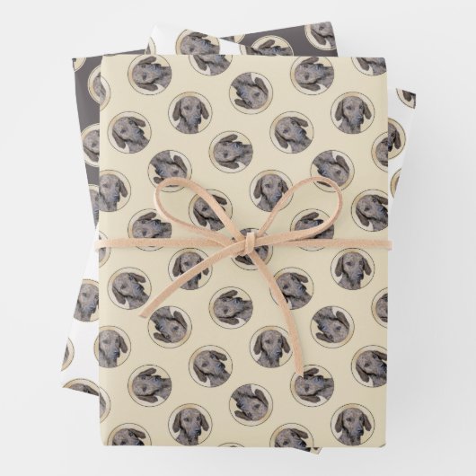 Plott Hound Malerei Brindle Niedlich Original Hund Geschenkpapier Set (Beispiel)