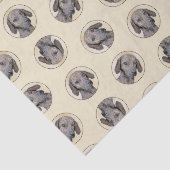 Plott Hound Malerei Brindle Niedlich Original Hund Seidenpapier (Ausschnitt)