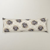 Plott Hound Malerei Brindle Niedlich Original Hund Seitenschläferkissen (Rückseite)