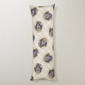 Plott Hound Malerei Brindle Niedlich Original Hund Seitenschläferkissen (Rückseite (Vertikal))