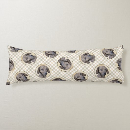 Plott Hound Malerei Brindle Niedlich Original Hund Seitenschläferkissen (Vorderseite)