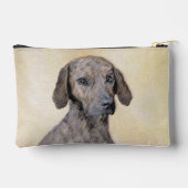 Plott Hound Malerei Brindle Niedlich Original Hund Zubehörtasche (Rückseite)