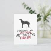 Plott Hound Postkarte (Stehend Vorderseite)