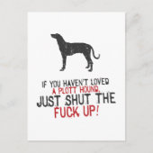 Plott Hound Postkarte (Vorderseite)