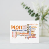 Plott Hound Postkarte (Stehend Vorderseite)