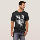 Plott Hound Vater American Flag Plott Hound Eigent T-Shirt (Vorne ganz)