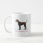 Plott Hound Weihnachten Kaffeetasse (Links)