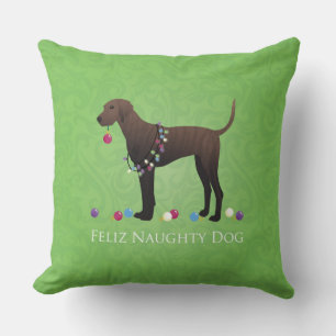 Plott Hound Weihnachten Kissen