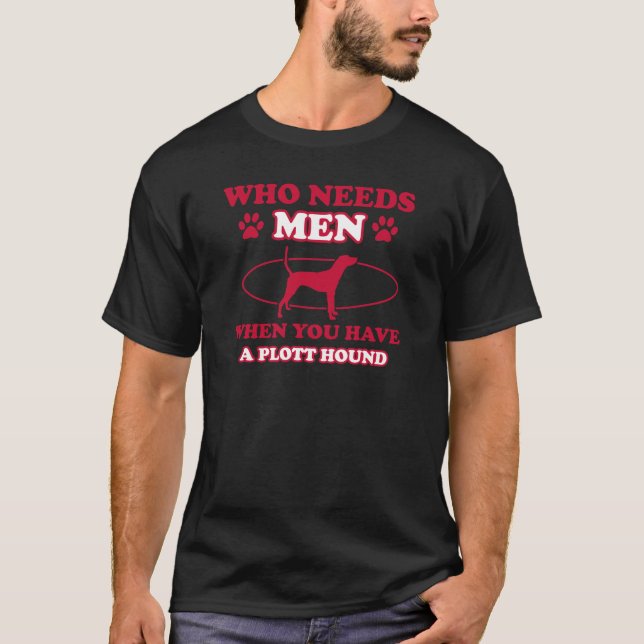 Plott Jagdhund-Mamaentwurf T-Shirt (Vorderseite)