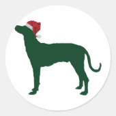 Plott Jagdhund Runder Aufkleber (Vorderseite)