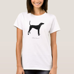 Plott Jagdhund-T - Shirt (schwarze Silhouette)