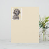 Plottengemälde - Niedliche Original Hundkunst (Stehend Vorderseite)