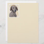 Plottengemälde - Niedliche Original Hundkunst (Vorne/Hinten)