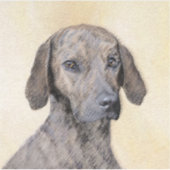 Plottengemälde - Niedliche Original Hundkunst Aufkleber (Vorderseite)