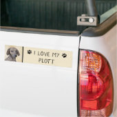 Plottengemälde - Niedliche Original Hundkunst Autoaufkleber (Auf Lkw)