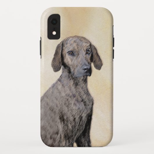 Plottengemälde - Niedliche Original Hundkunst Case-Mate iPhone Hülle (Rückseite)