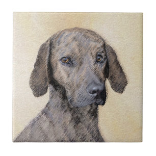 Plottengemälde - Niedliche Original Hundkunst Fliese