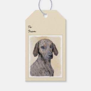Plottengemälde - Niedliche Original Hundkunst Geschenkanhänger
