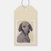 Plottengemälde - Niedliche Original Hundkunst Geschenkanhänger (Rückseite)