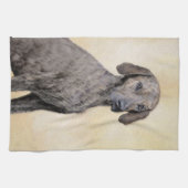 Plottengemälde - Niedliche Original Hundkunst Geschirrtuch (Horizontal)