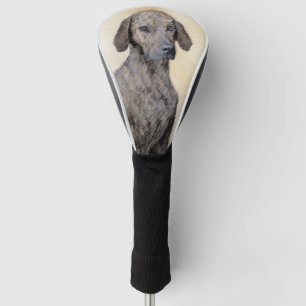 Plottengemälde - Niedliche Original Hundkunst Golf Headcover