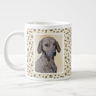 Plottengemälde - Niedliche Original Hundkunst Jumbo-Tasse