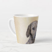 Plottengemälde - Niedliche Original Hundkunst Milchtasse (Linke Ecke)