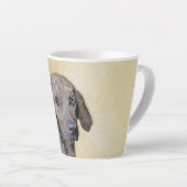 Plottengemälde - Niedliche Original Hundkunst Milchtasse (Rechte Ecke)