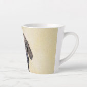 Plottengemälde - Niedliche Original Hundkunst Milchtasse (Rechts)
