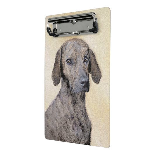 Plottengemälde - Niedliche Original Hundkunst Mini Klemmbrett (Gewinkelt2)