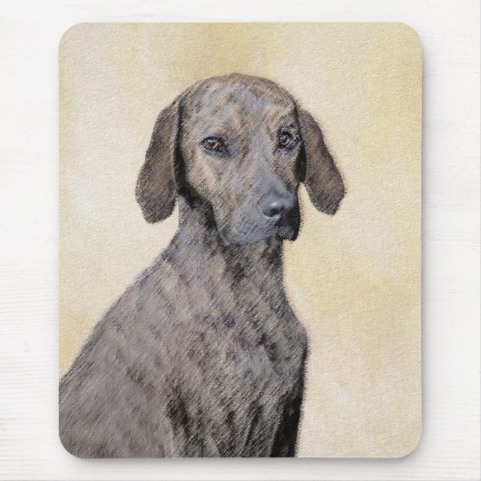 Plottengemälde - Niedliche Original Hundkunst Mousepad (Vorne)