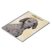 Plottengemälde - Niedliche Original Hundkunst Notizblock (Linke Seite)