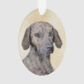 Plottengemälde - Niedliche Original Hundkunst Ornament (Rückseite)
