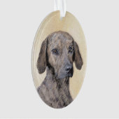 Plottengemälde - Niedliche Original Hundkunst Ornament (Vorderseite)
