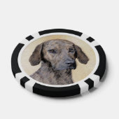 Plottengemälde - Niedliche Original Hundkunst Pokerchips (Einzeln)