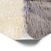 Plottengemälde - Niedliche Original Hundkunst Poster (Ecke)