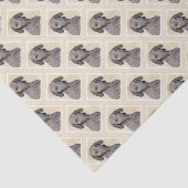 Plottengemälde - Niedliche Original Hundkunst Seidenpapier (Ausschnitt)