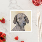 Plottengemälde - Niedliche Original Hundkunst Serviette (Beispiel)